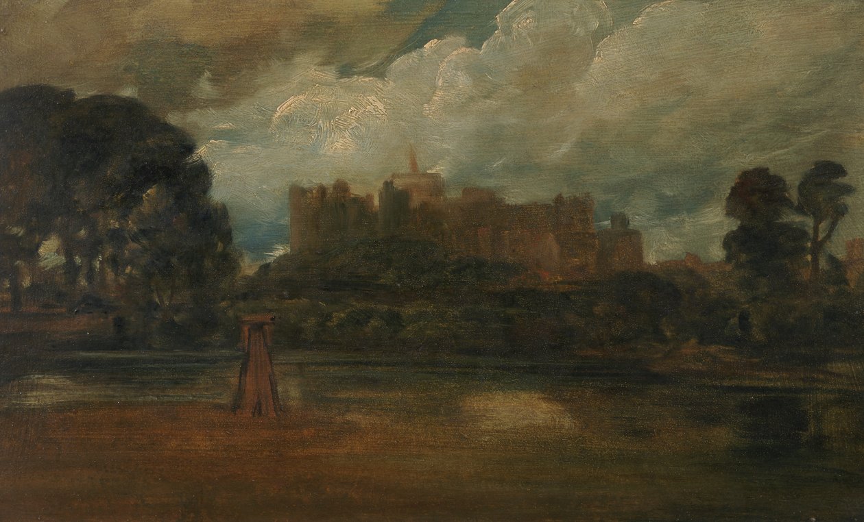 Windsor Kalesi (değirmen tahtasında yağ) by Peter de (attr.) Wint