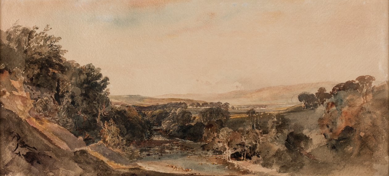 Cannock Chase, 1840 dolayları (kağıt üzerine suluboya) by Peter de Wint