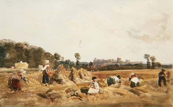 PD.129-1950 Mısır Tarlası, Windsor by Peter de Wint