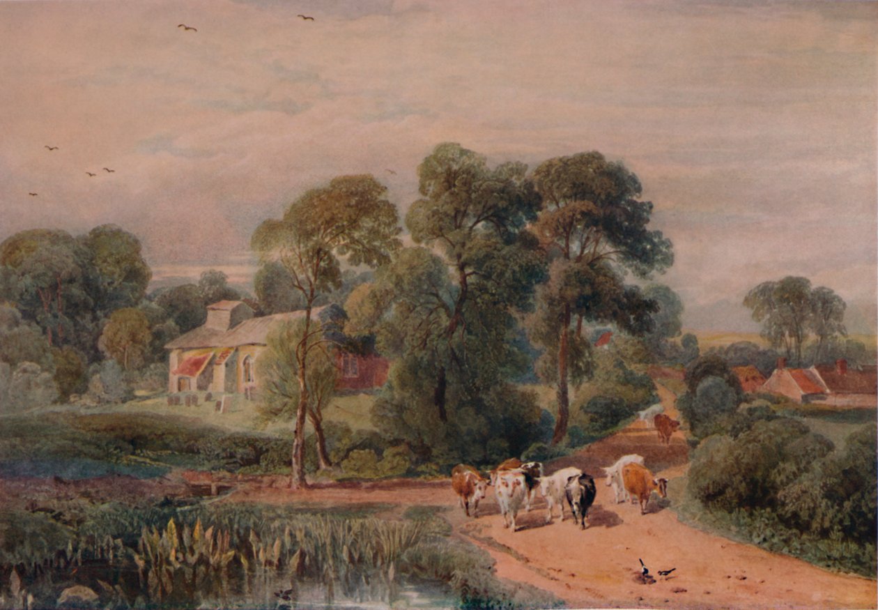 Sığırlı Yol Manzarası, 19. yüzyıl, 1935 by Peter de Wint