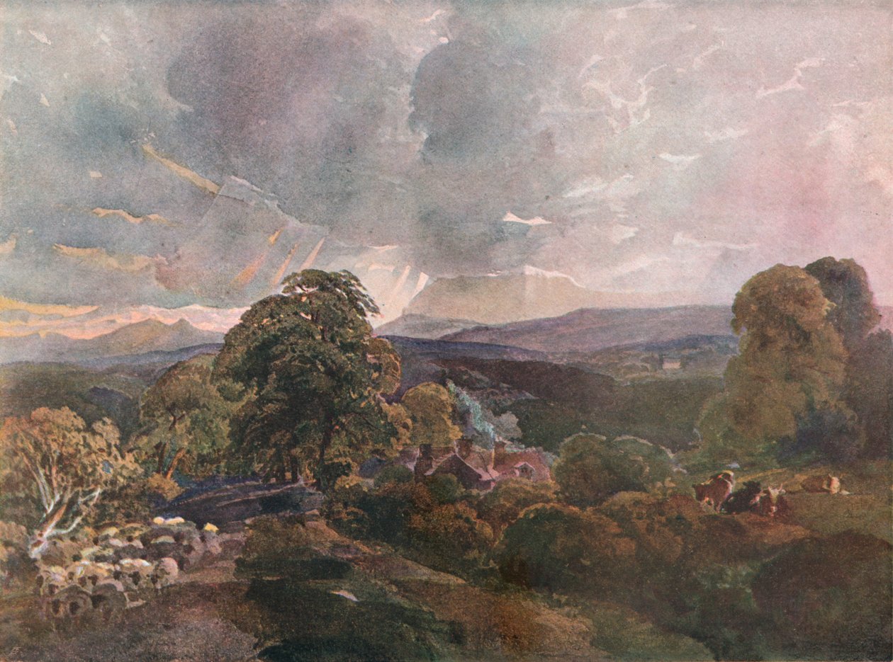 Sackbridge Salonu, Lowther Yakınında, c1928 by Peter de Wint