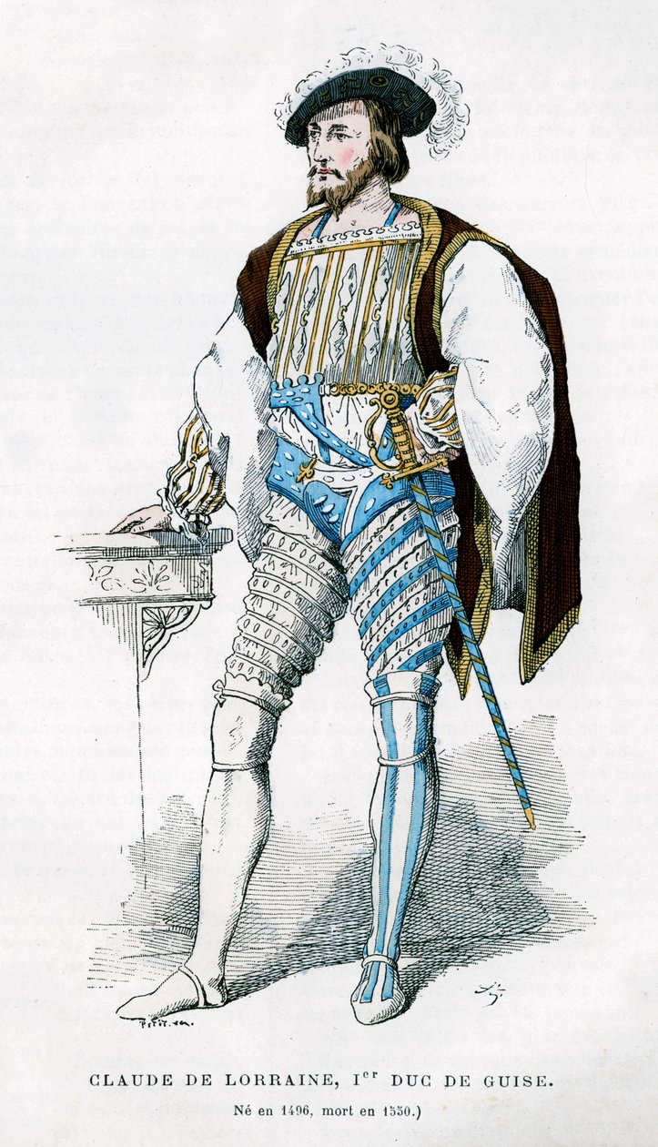 Claude de Lorraine, 1. Guise Dükü, 16. yüzyıl 1882-1884 by Petit