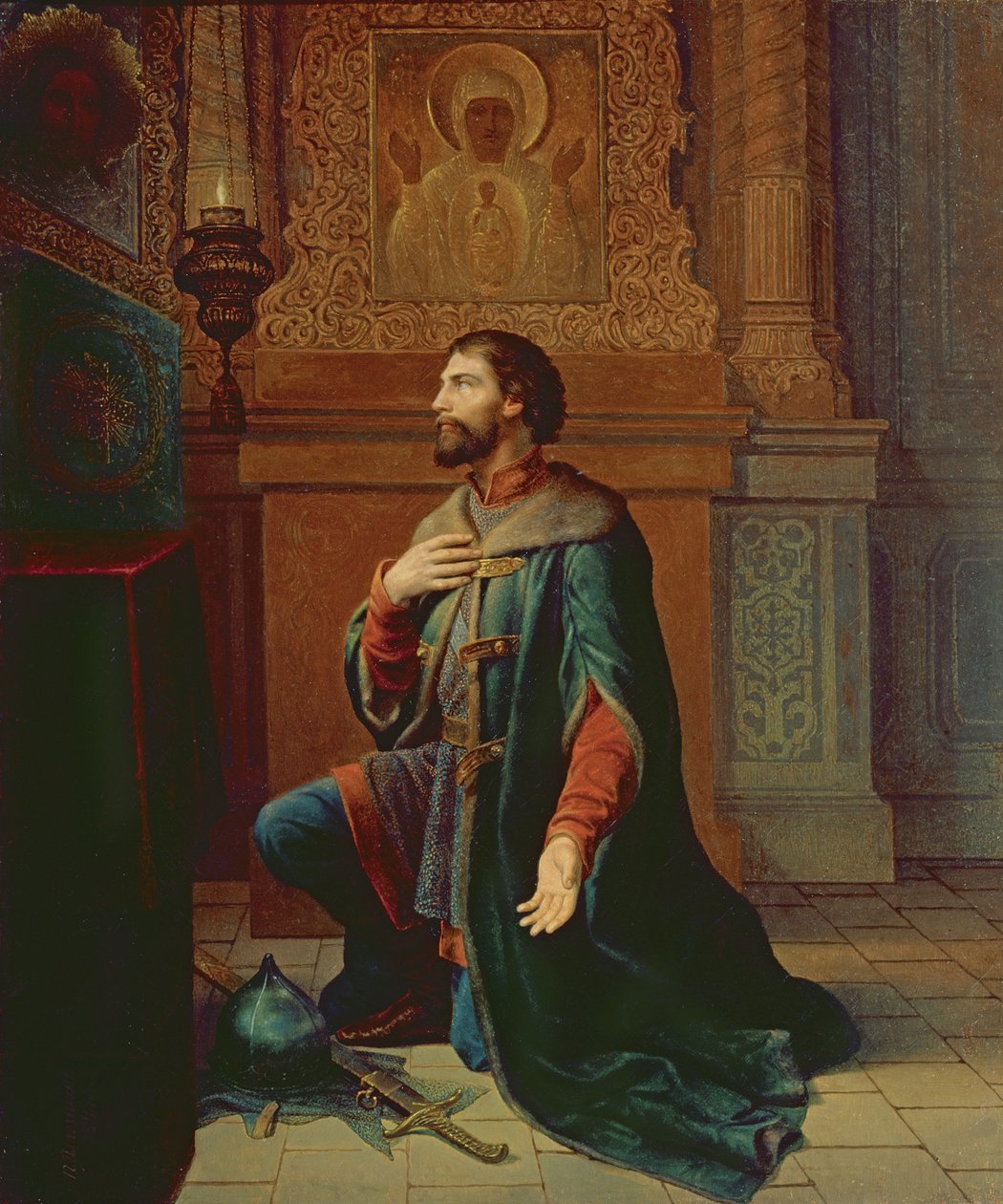 Seferden Önce Bir Boyar, 1871 by Petr Mikhailovich Shamshin