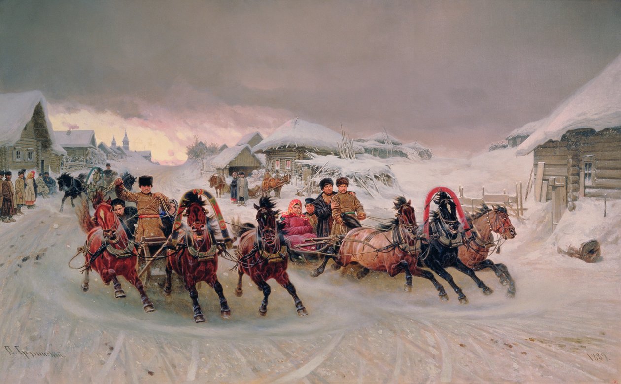 Shrovetide, 1889  by Petr Nicolaevich Gruzinsky