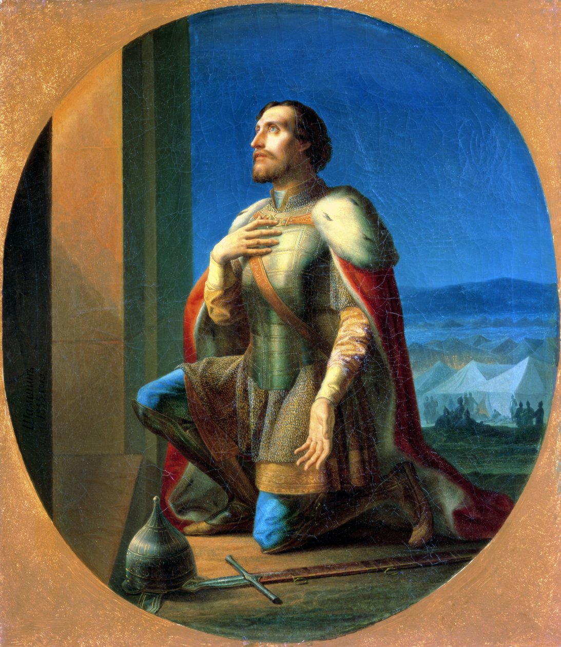 Alexander Nevsky (1220/1-65) Prince of Novgorod, Grand Duke of Vladimir by Petr Mikhailovich Shamshin