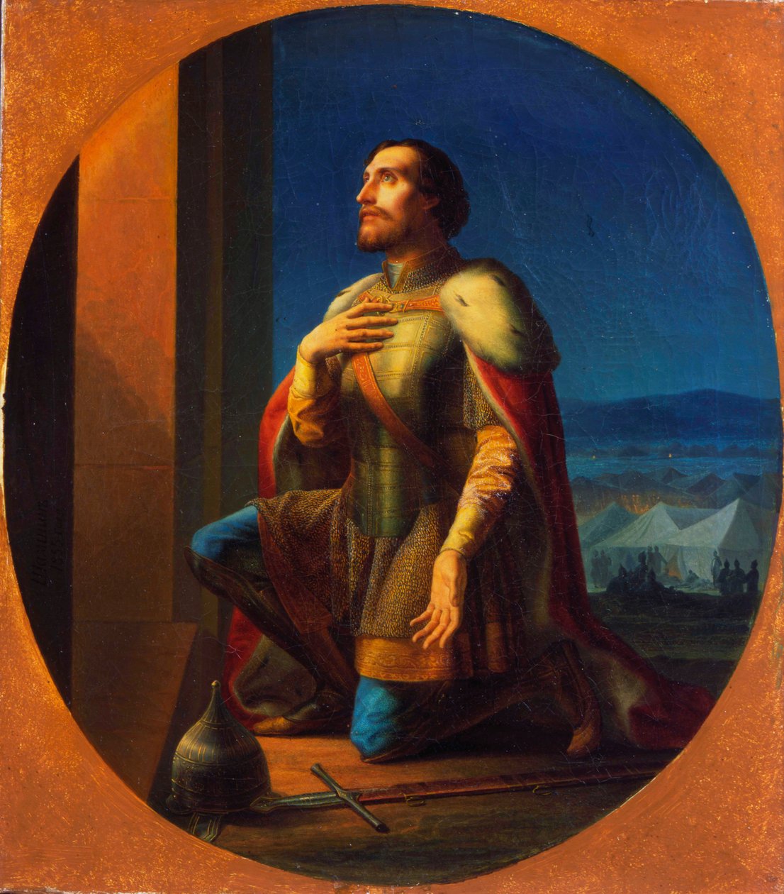 Alexander Nevsky, Novgorod ve Vladimir Büyük Prensi, 1855 by Petr Mikhailovich Shamshin