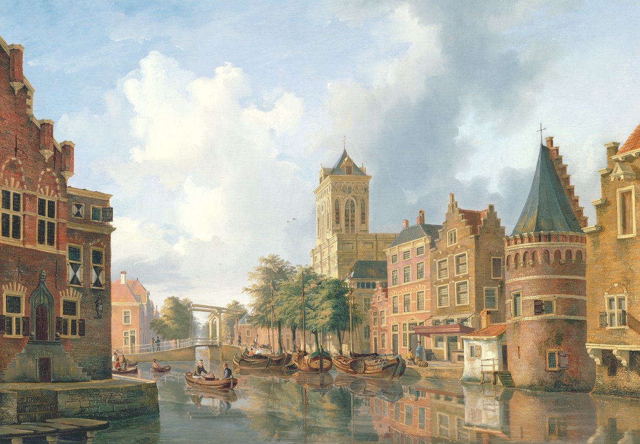 Amsterdam Sokak Sahnesi by Petrus Beretta