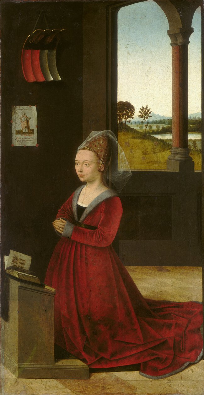 Bir Kadın Donörün Portresi, c.1455 by Petrus Christus