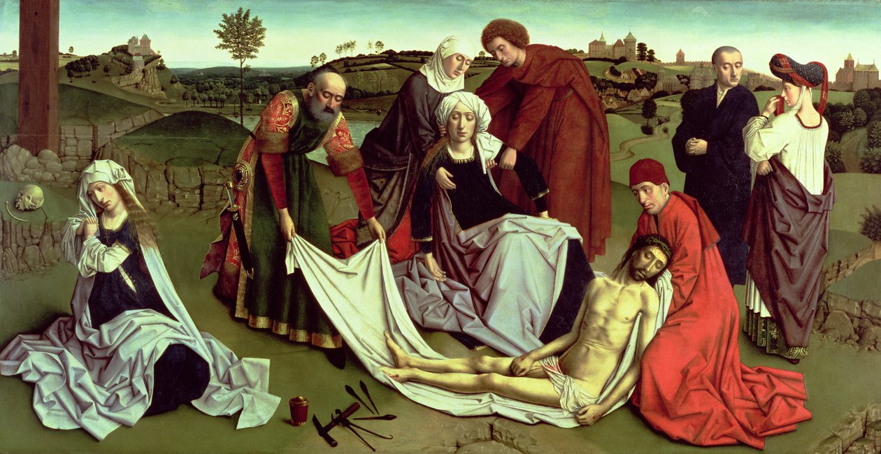 The Lamentation over the Dead Christ  by Petrus Christus
