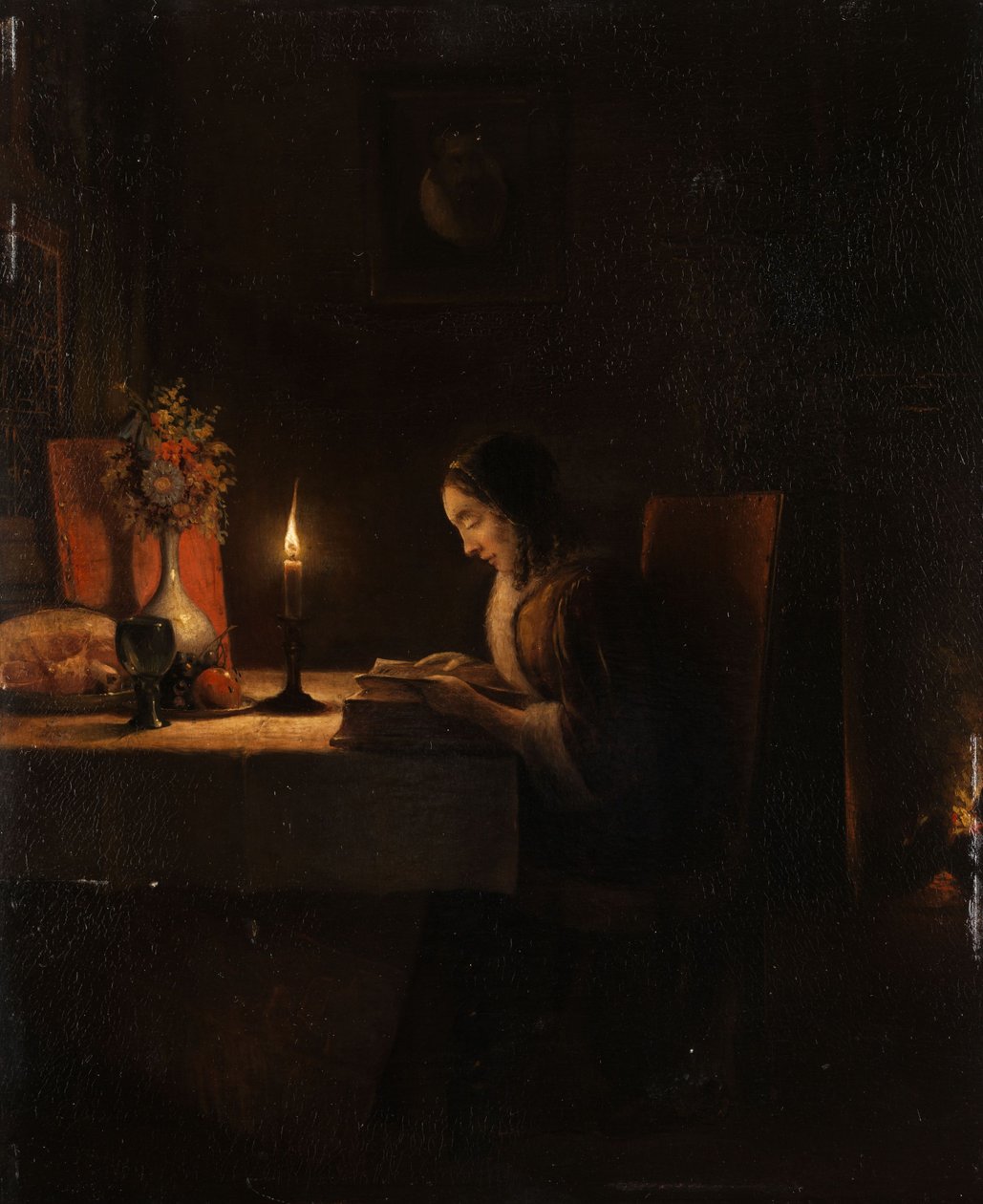 mum ışığında okuma by Petrus van Schendel