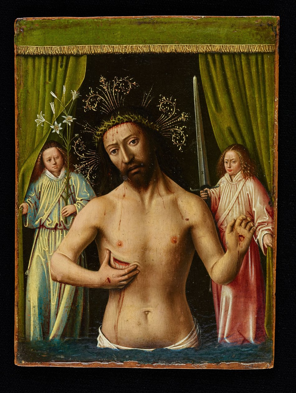 Acıların Adamı Olarak İsa, 1450. by Petrus Christus