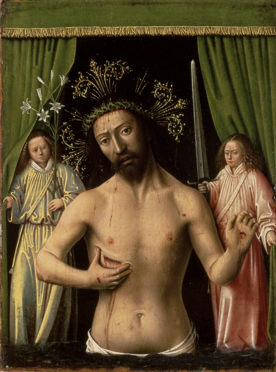 Acıların Adamı Olarak İsa, 1450 by Petrus Christus
