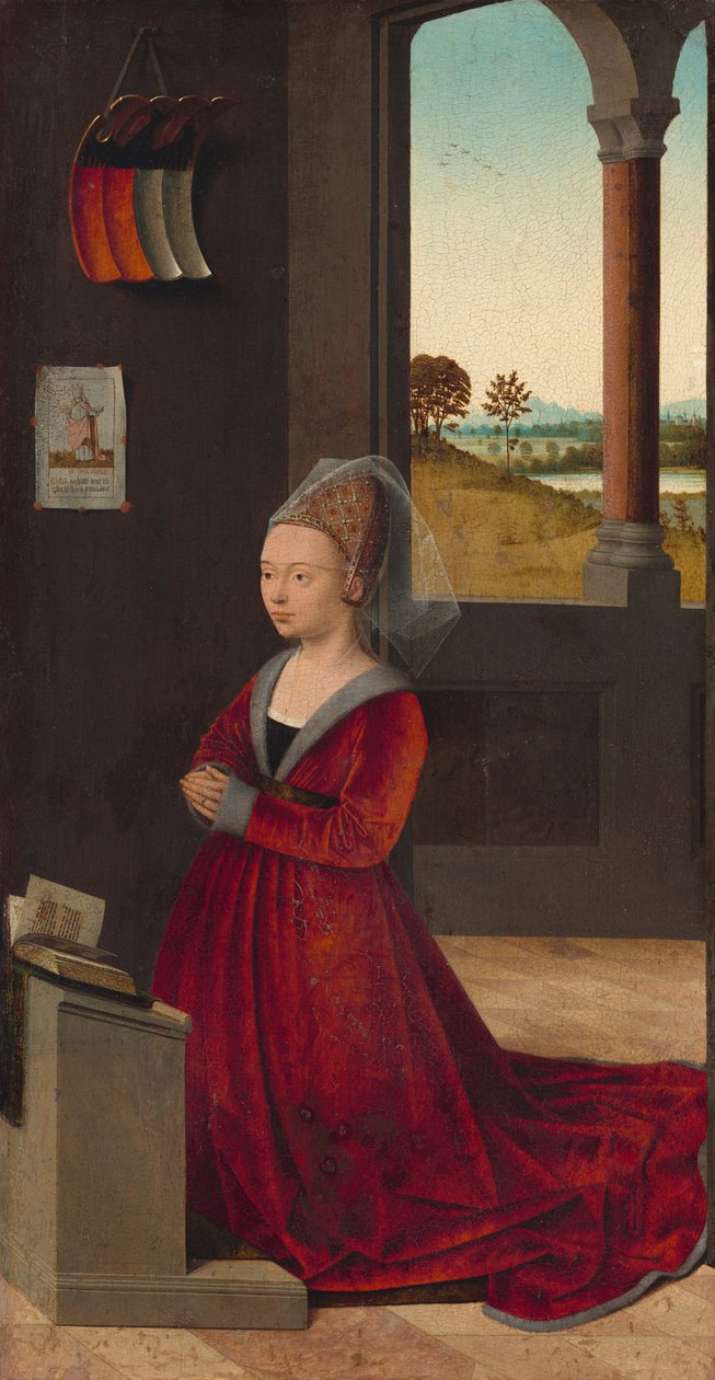Bir Kadın Bağışçının Portresi, c. 1455. by Petrus Christus