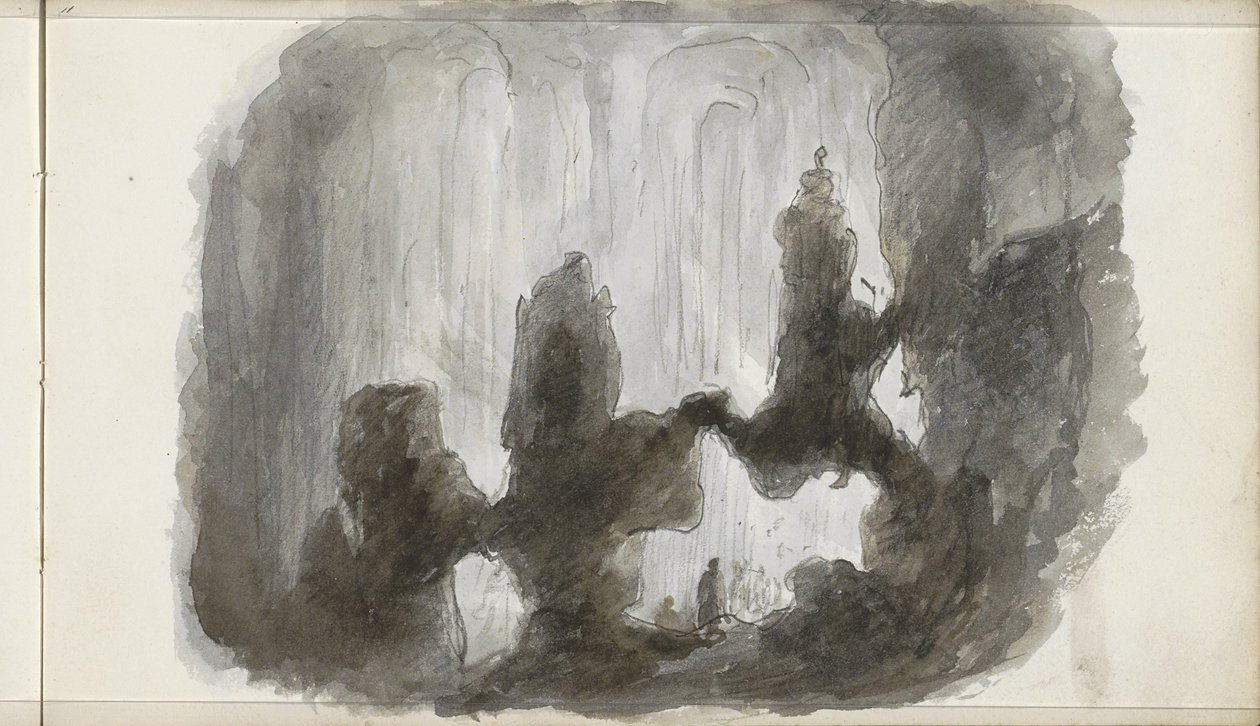 Damlataş Mağarası by Petrus Johannes Schotel