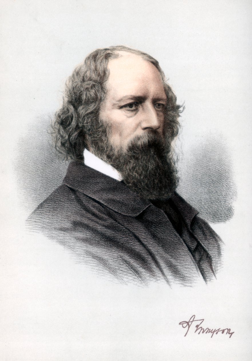 Alfred Tennyson, 1 Baron Tennyson, İngiliz şair, c1890. by Petter and Galpin Cassell