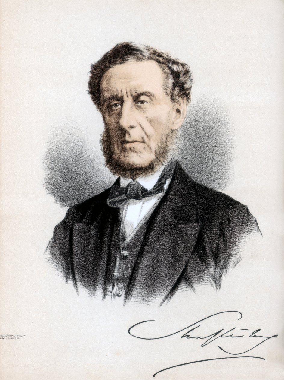 Anthony Ashley Cooper, 7. Shaftesbury Kontu, İngiliz politikacı ve hayırsever, c1890. by Petter and Galpin Cassell