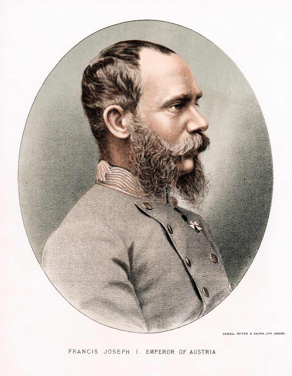 Franz Joseph, Avusturya İmparatoru, c1880 by Petter and Galpin Cassell