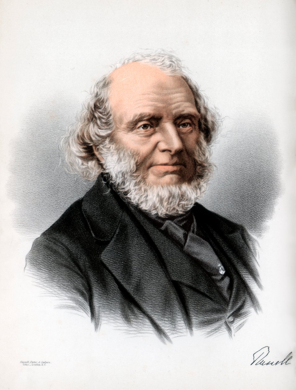 John Russell, 1 Earl Russell, İngiliz Whig ve Liberal politikacı, c1890. by Petter and Galpin Cassell