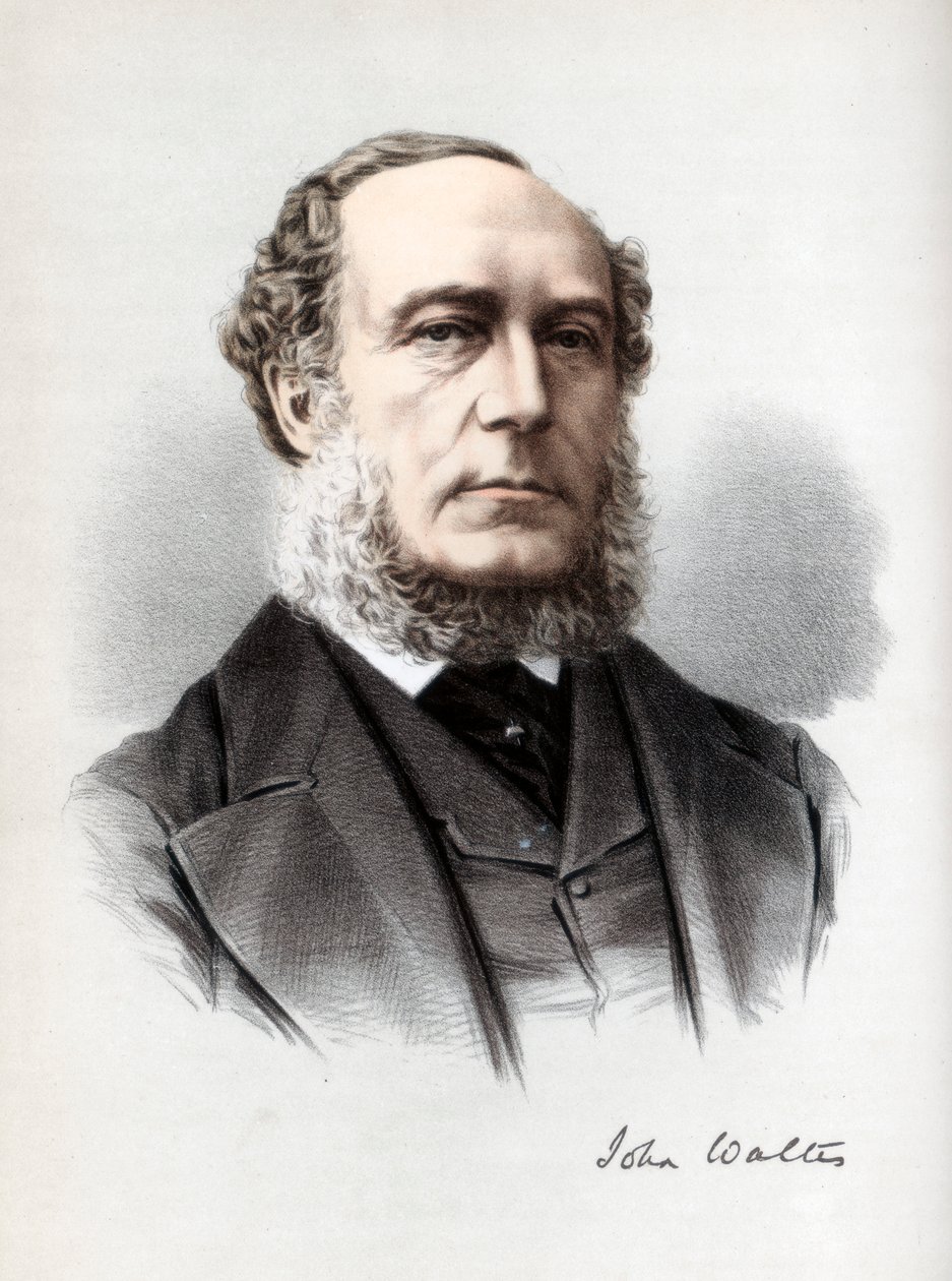 John Walter, İngiliz ılımlı Liberal politikacı, c1890. by Petter and Galpin Cassell