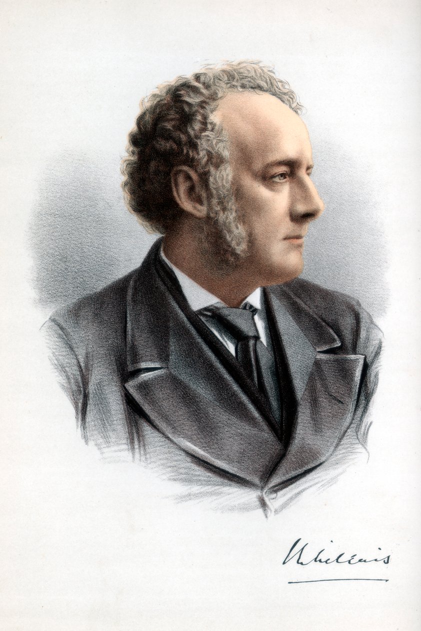 Sir John Everett Millais, 1 Baronet, İngiliz ressam ve illüstratör, c1890. by Petter and Galpin Cassell
