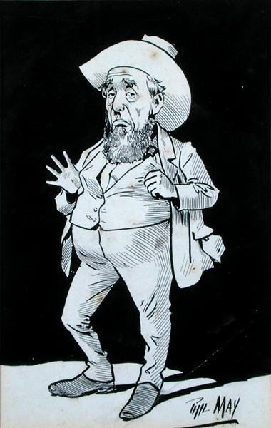 Kovboy (kağıt üzerine mürekkep) by Phil May