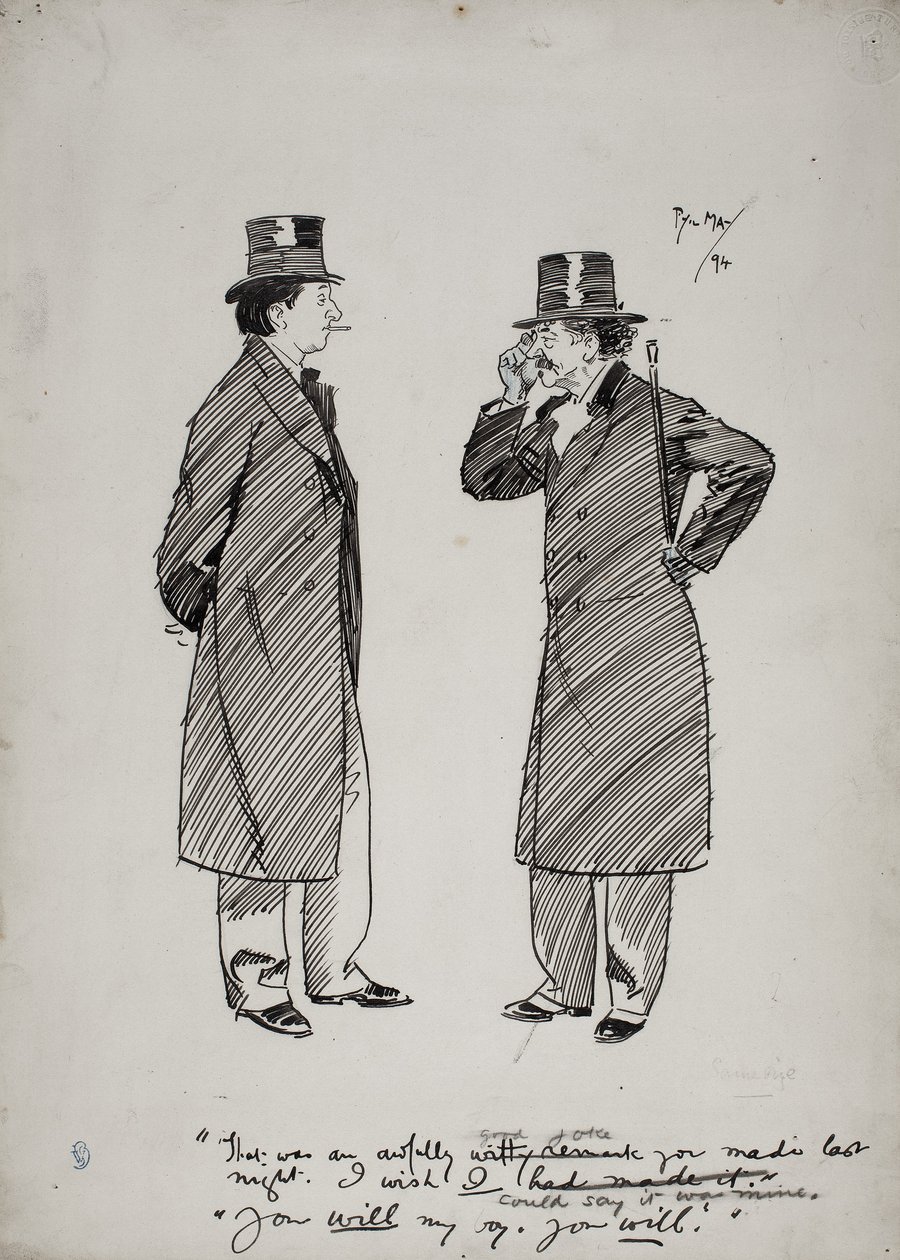 Oscar Wilde ve Whistler by Phil May