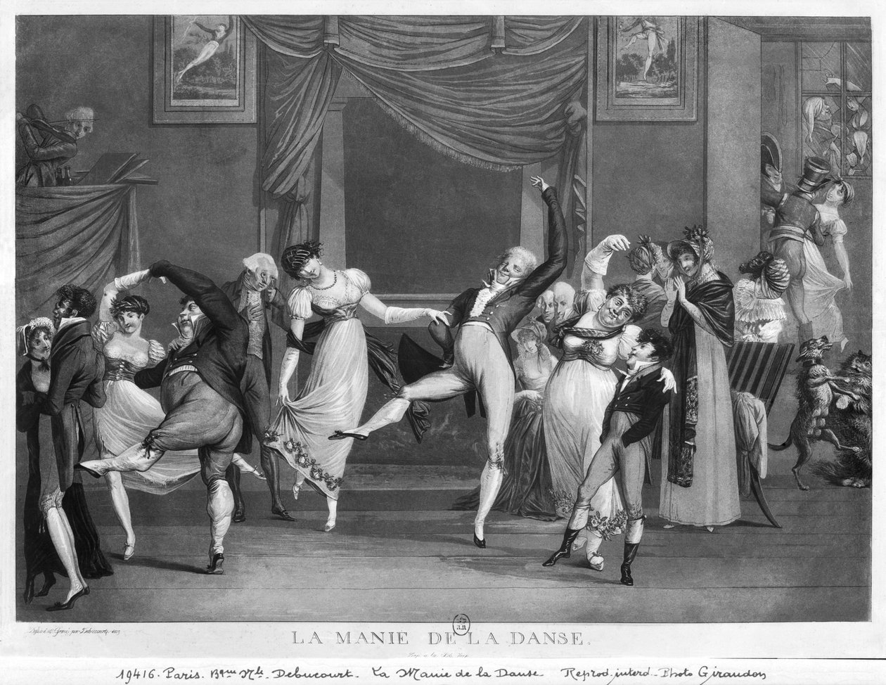 Dans çılgınlığı, 1809 by Philibert Louis Debucourt
