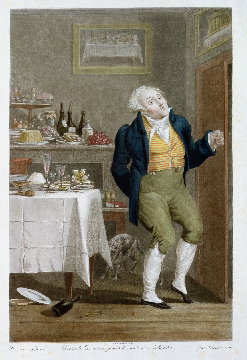 Gastronomilerin Sonu by Philibert Louis Debucourt