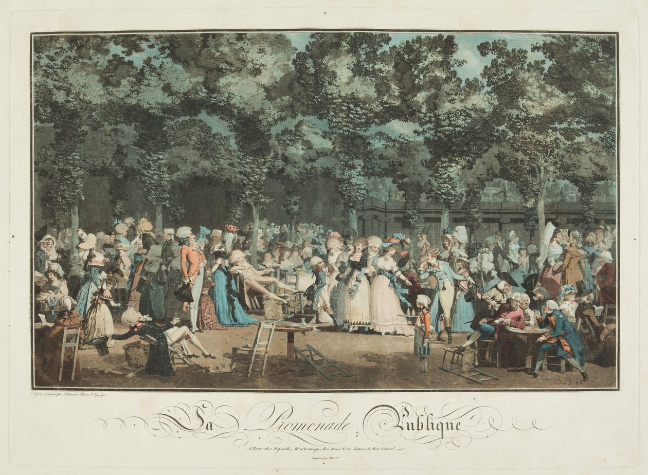 Halka Açık Gezinti Yeri by Philibert Louis Debucourt