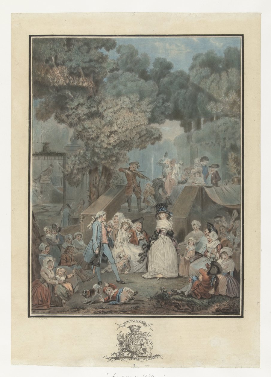düğün partisi La noce au Chateau by Philibert Louis Debucourt