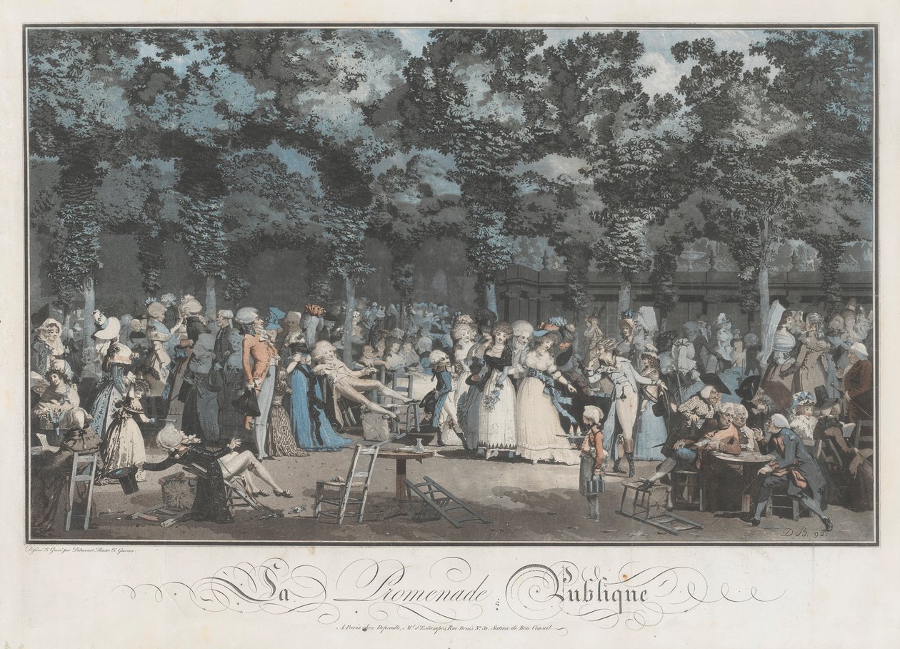 Halka Açık Gezinti Yeri by Philibert Louis Debucourt