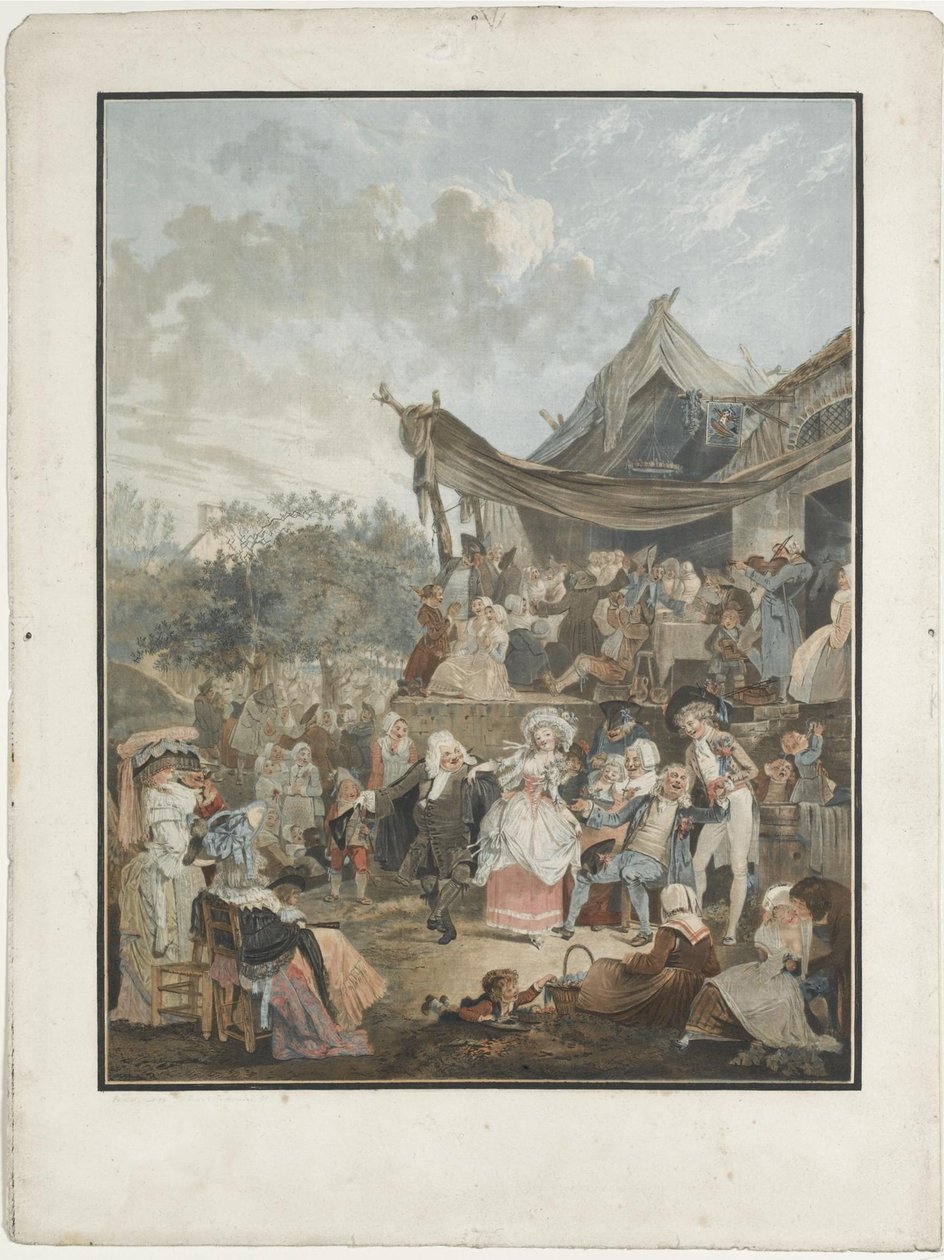 Gelinler Minuet, 1786 by Philibert Louis Debucourt
