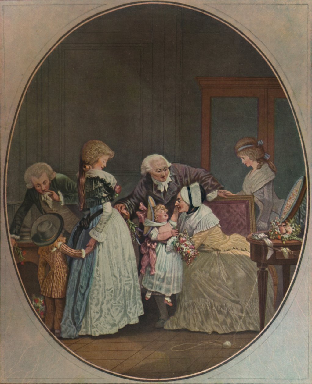 Buketler veya Büyükanneler Günü, 1788, 1913 by Philibert Louis Debucourt