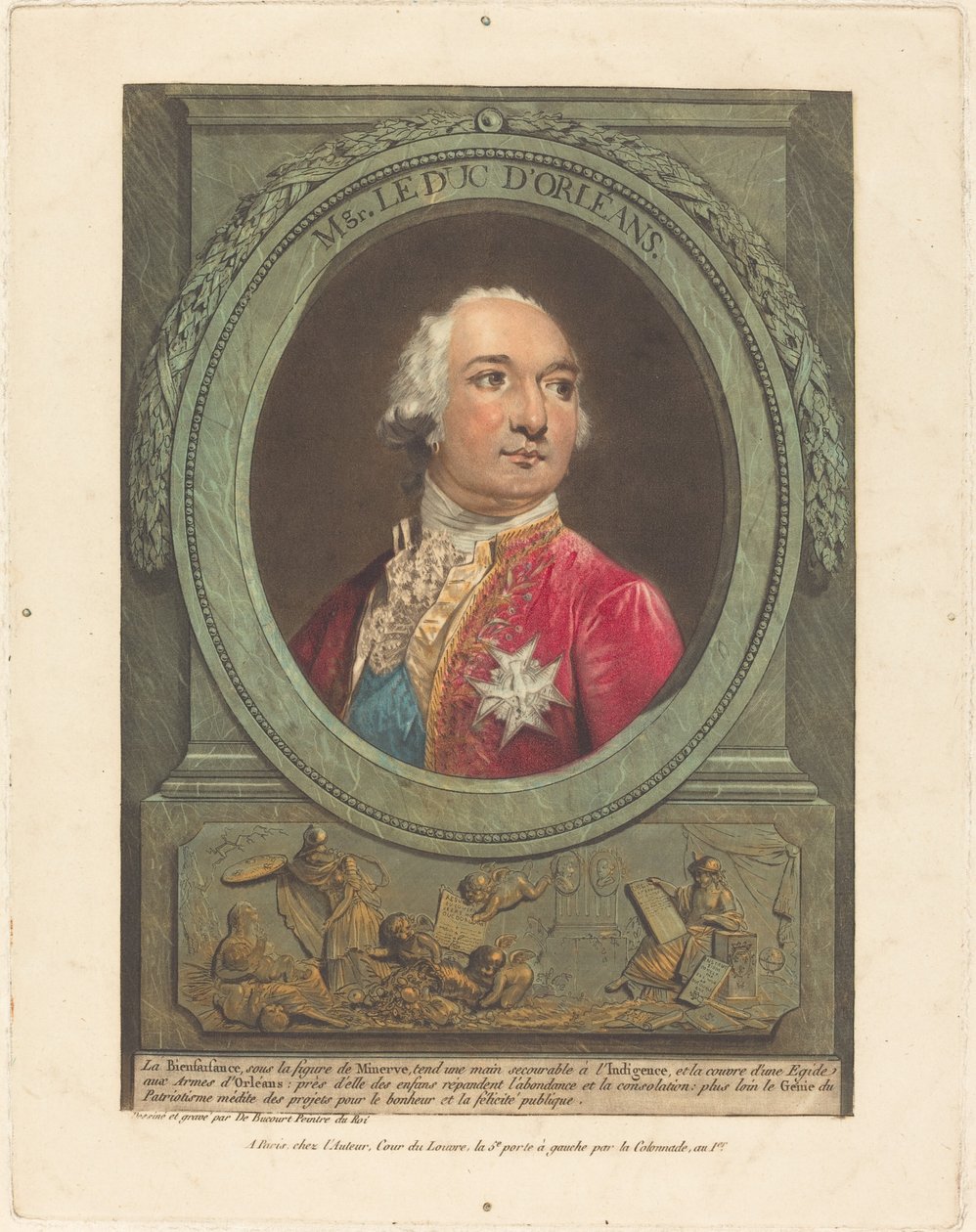 Mgr. Orleans Dükü by Philibert Louis Debucourt