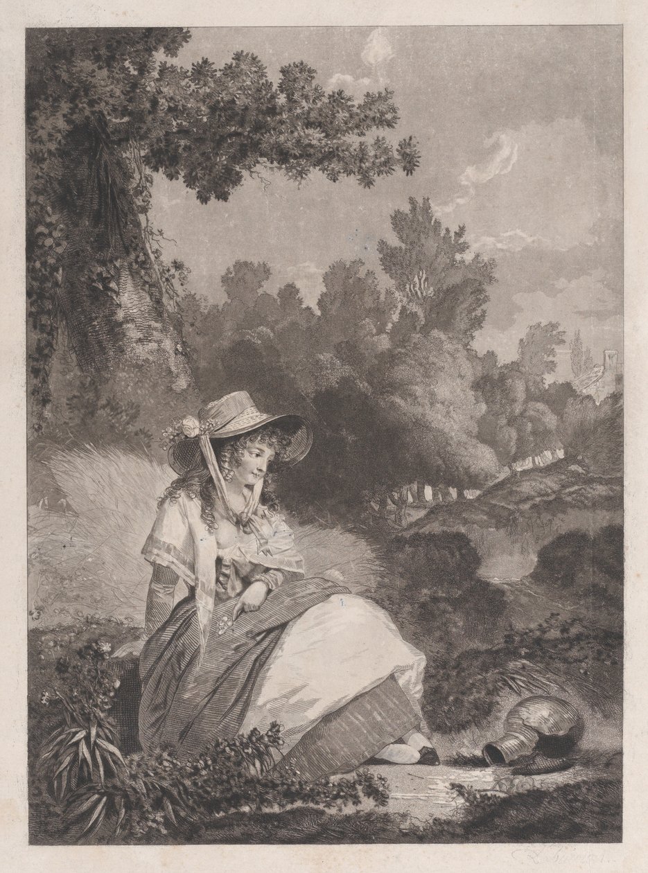 Zavallı Annette, 1795. by Philibert Louis Debucourt