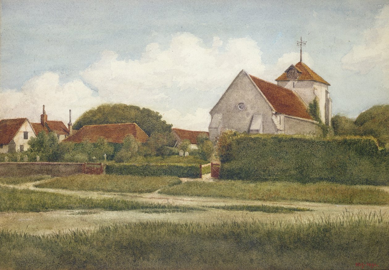 Köy Kilisesi, 1891 by Philip Burne Jones