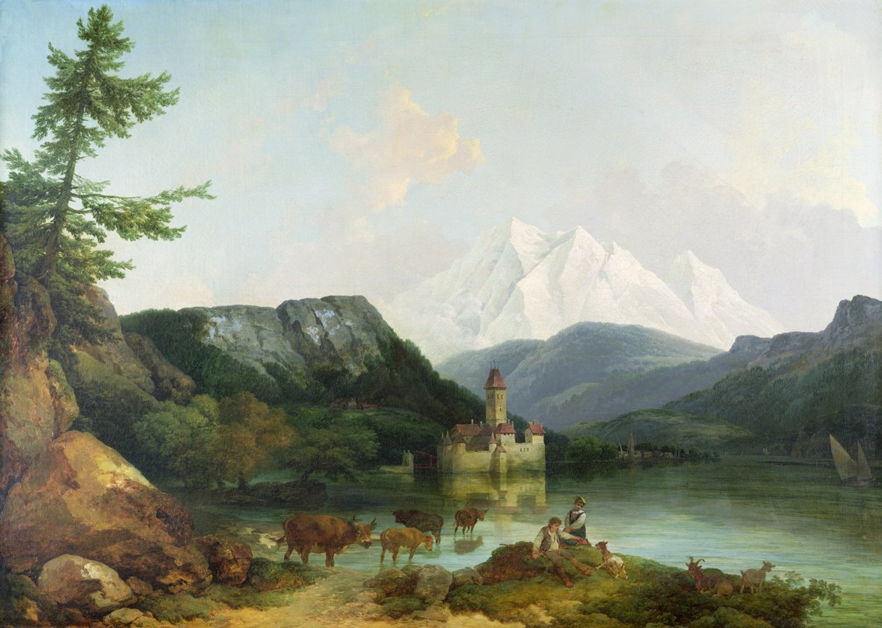 Chillon Kalesi by Philippe Jacques de Loutherbourg