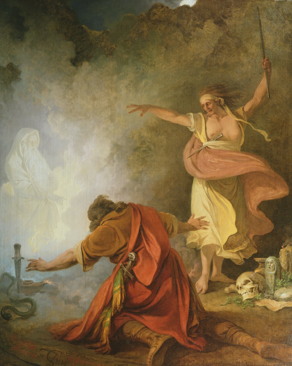 Saul ve Endor Cadısı, 1791 by Philip James de Loutherbourg