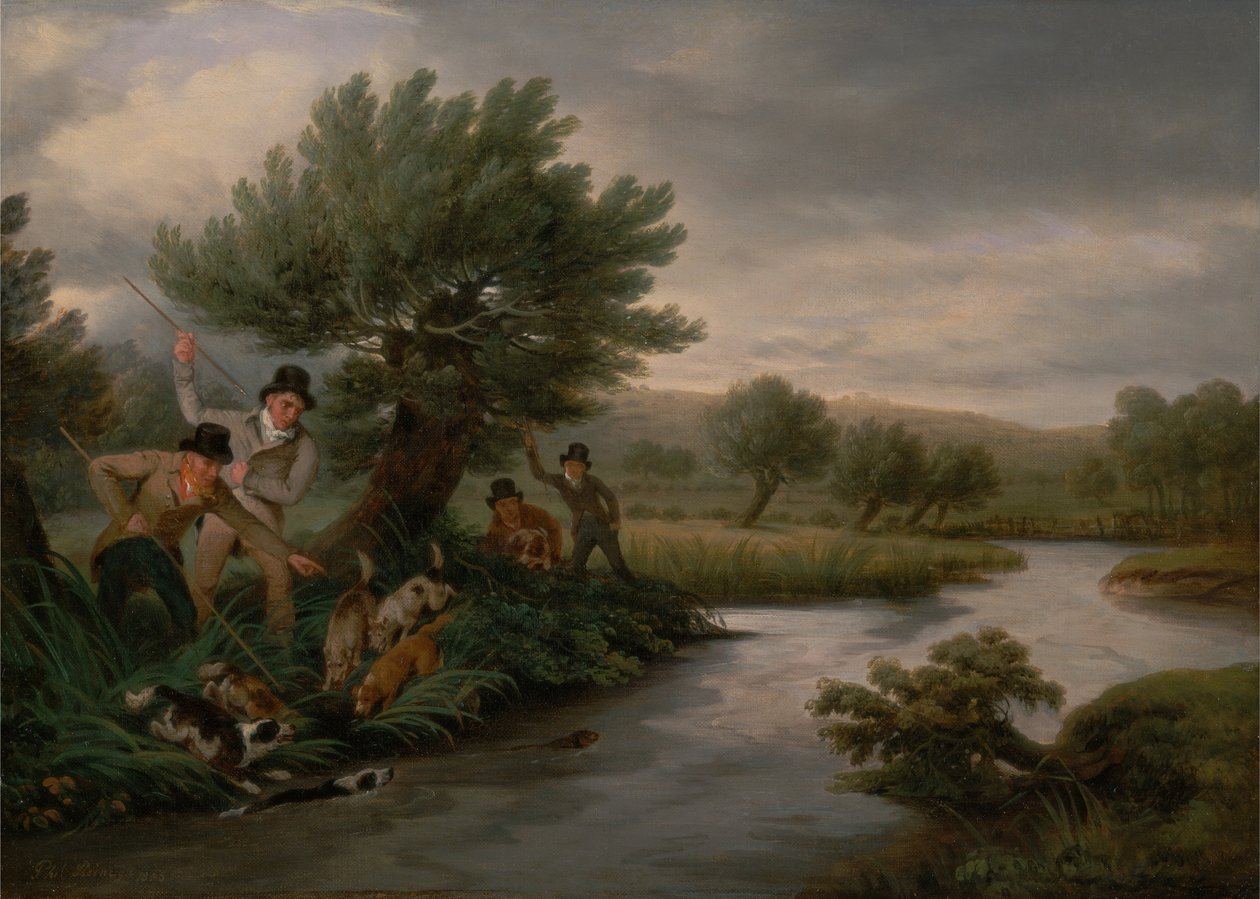 Su samuru Mızraklamak by Philip Reinagle