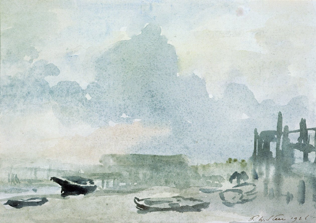 Sahil, Shoreham, 1928 by Philip Wilson Steer