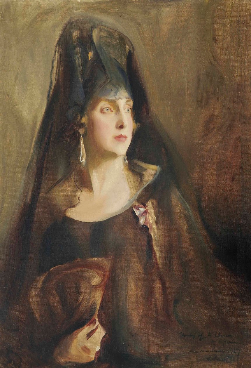 İspanya Kraliçesi Victoria Eugenie 1887-1969, 1927. by Philip de László