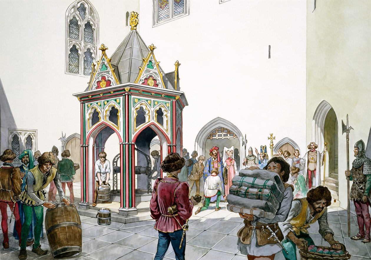 Avlu, Eski Wardour Kalesi, Tisbury, Wiltshire, Orta Çağ, 1995-1999. by Philip Corke