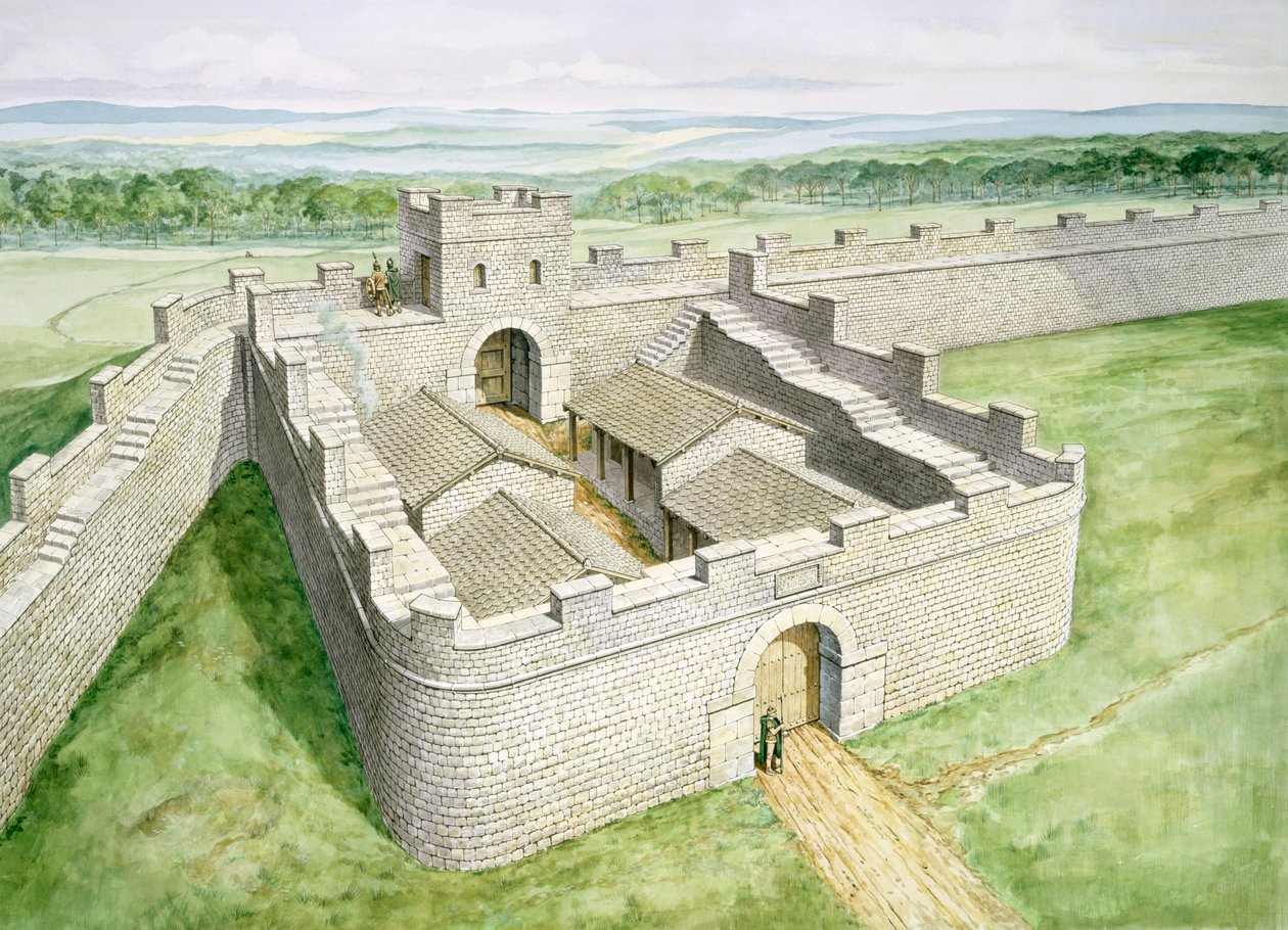 Hadrian Duvarı Cawfields Milecastle, 2. yüzyıl, 1990-2010 by Philip Corke