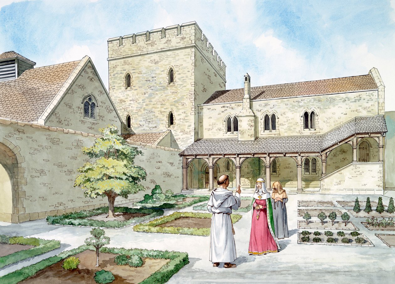 Helmsley Kalesi, Kuzey Yorkshire, 14. yüzyıl c1990-2010 by Philip Corke