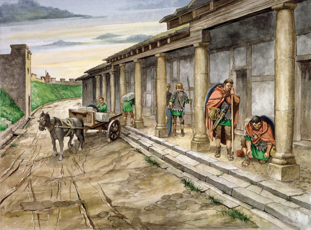 Housesteads Roma Kalesi, 2. yüzyıl, 1990-2010 by Philip Corke