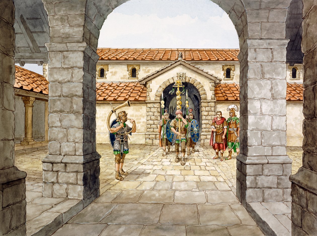 Housesteads Roma Kalesi, 3. yüzyıl, 1990-2010 by Philip Corke