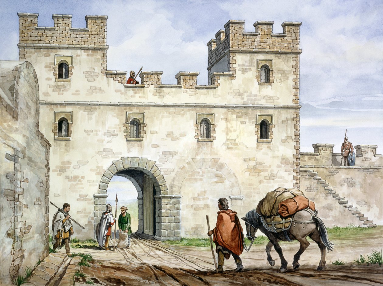 Housesteads Roma Kalesi, 3. yüzyıl, 1990-2010 by Philip Corke