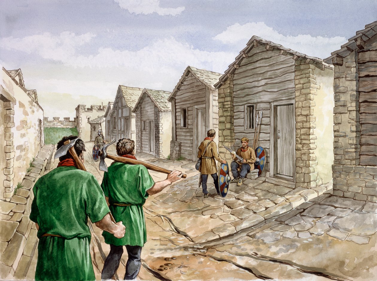 Housesteads Roma Kalesi, 4. yüzyıl, 1990-2010 by Philip Corke
