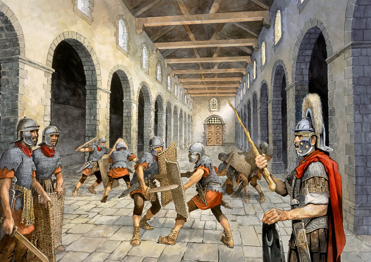 Savaşan Roma piyadeleri, c3. yüzyıl, 1990-2010 by Philip Corke