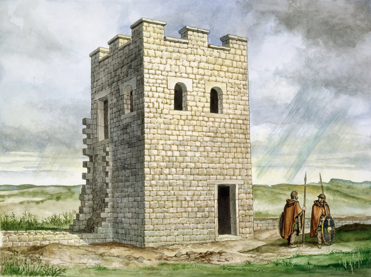 Taret 36b Housesteads Roma Kalesi, 2. yüzyıl, c1990-2010 by Philip Corke